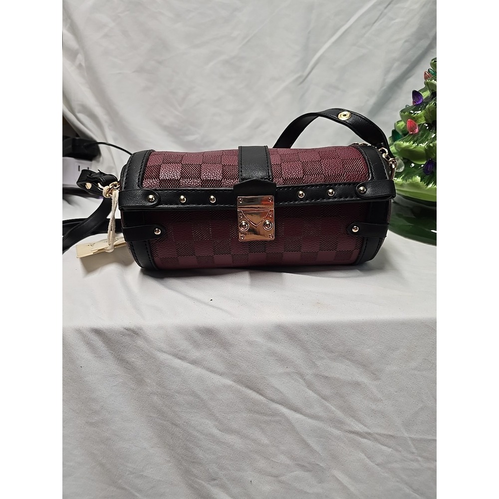 Kayla + Ava KUW2901 Berry Black Purse TKW0136 NWT Round Customizable Strap